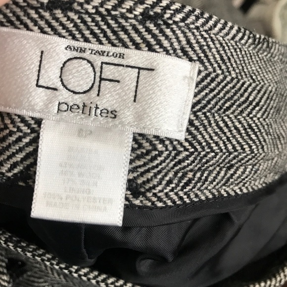 Ann Taylor loft petites tweed tuxedo cargo cut pants - Picture 11 of 11